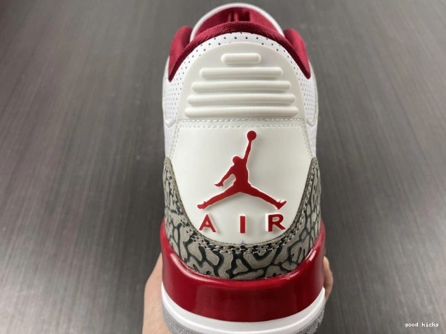 Rep 3 Retro CT8532-126 Red Cardinal Jordan 0822